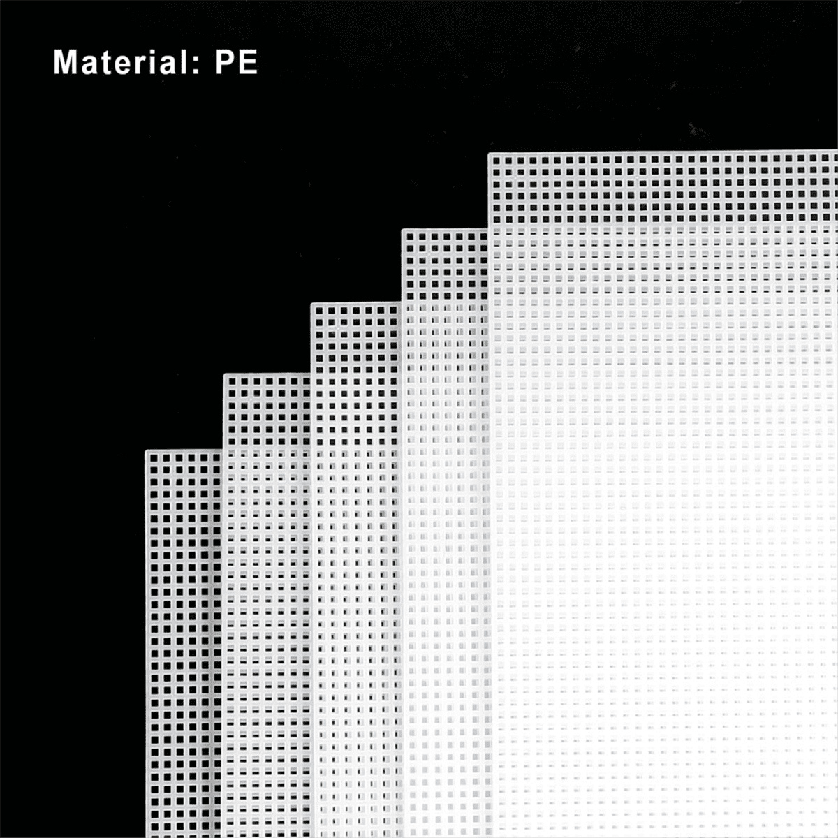 20 Sheets Plastic Canvas, 13x10.2Inch 7CT Transparent Mesh Canvas for Embroidery