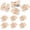 Beige, variant on 10 Pairs Multicolor Soft Coral Fleece Thong Slippers Comfortable Indoor House Guest Hotel Spa Slippers