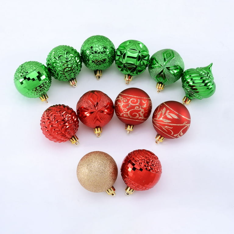 Home Accents Holiday 80 mm Red Christmas Ornament Assortment (75-Pack)  HE-1491 - The Home Depot