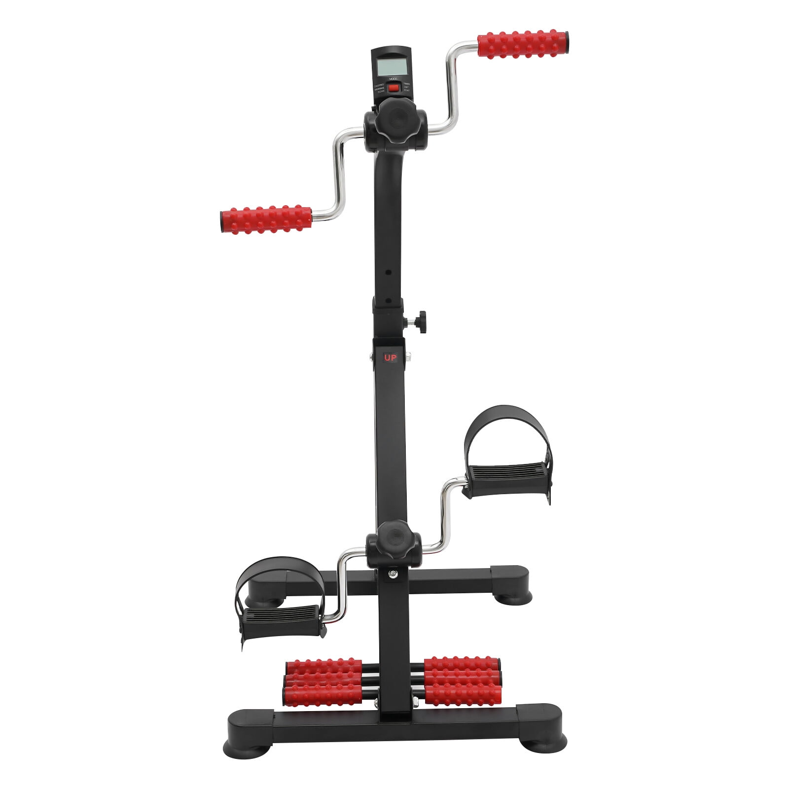 Adjustable Pedal Exerciser Bike with LCD Monitor – Arm & Leg Mini Exercise Machine for Home Rehab & Fitness, Compact & Portable, Quiet Resistance System