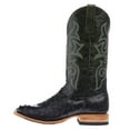 thumbnail image 2 of Horse Power Top Hand Men`s Black Full Quill Ostrich Emerald Explosion Top Square Toe Black 9 EE, 2 of 5