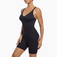 thumbnail image 4 of PEASKJP Tummy Control Shapewear Tummy Control Shapewear Mid-Thigh Seamless Full Body Shaper, Black L, 4 of 5