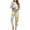 Yellow, variant on Lindreshi Womens Pajama Sets 2pc Women's Long-Sleeved Pantsuit Casual Pajamas
