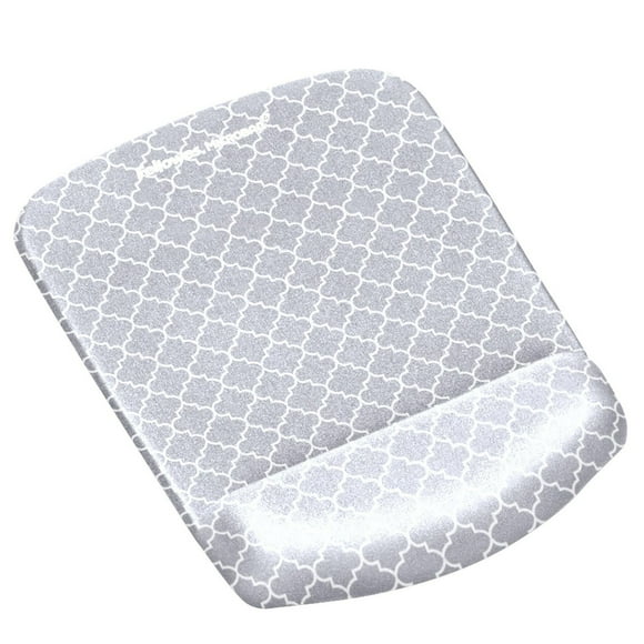 Tapis de souris et repose-poignet PlushTouch™- Gris treillis