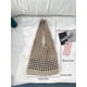 thumbnail image 3 of (Khaki)Women's Hollow Out Knit Tote Handbags Crochet Shoulder Bag, 3 of 5