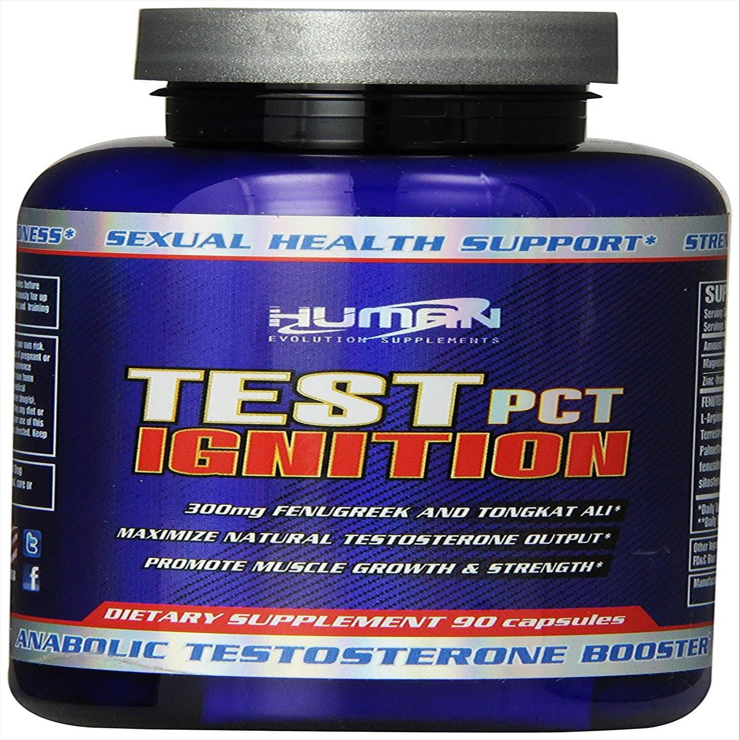 Human Evolution Supplements Test Ignition, 90 ct