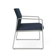 thumbnail image 4 of Gansett Reception Waiting Bariatric Chair / Silver Steel / Blue / Blue, 4 of 5