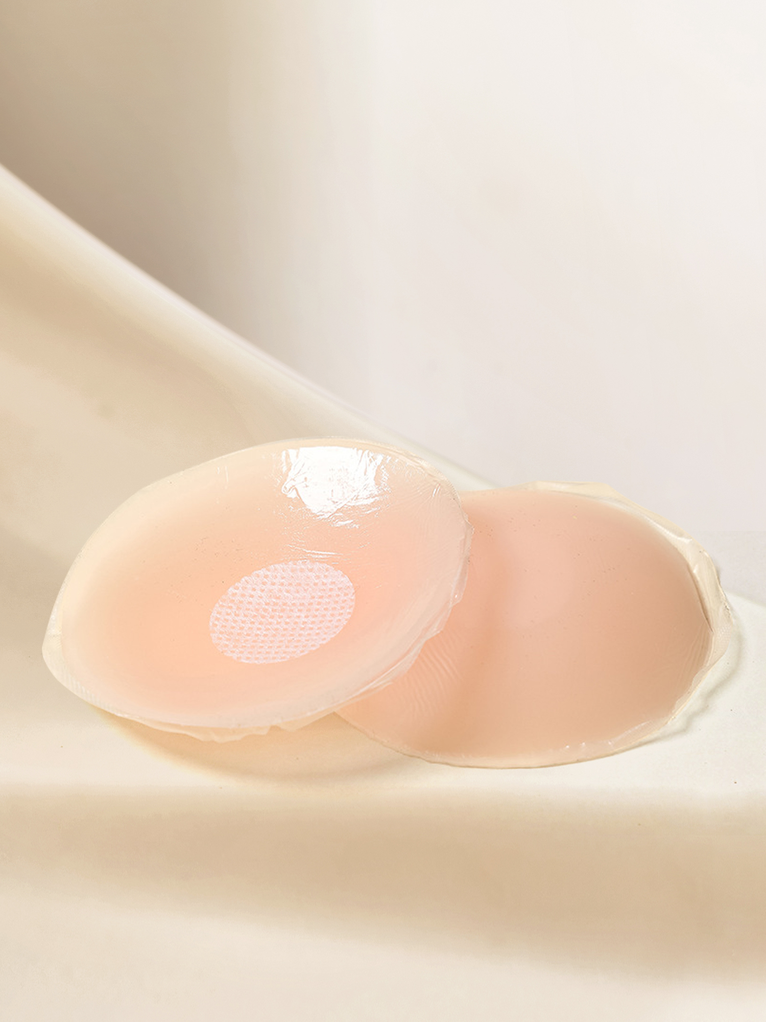 Unique Bargains Women's Nipple Covers Adhesive Bras M Beige 2 Round 2 Petals 2 Heart