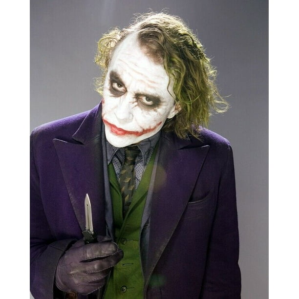 Heath Ledger as Joker holding knife 24x36 movie poster The