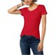 thumbnail image 1 of Camiseta básica Tommy Hilfiger con logotipo para mujer Rojo Grande, 1 of 1