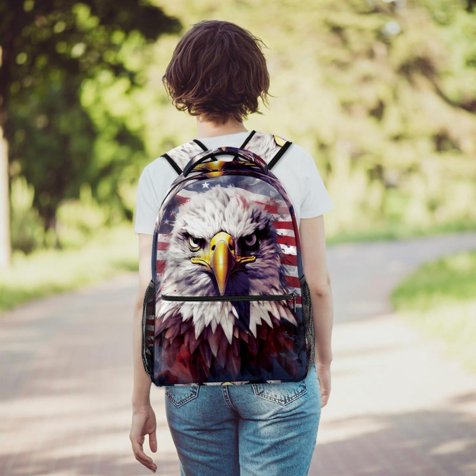Lightweight Backpack Eagle School Bag Travel Laptop Daypack 