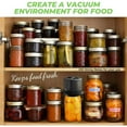 thumbnail image 4 of Vacuum Sealer Kit: Electric  Vacuum Sealer with Canning Attachment - Handheld Vacuum Sealing Containers - Fits Wide & Regular Mouth Lids - Compatible with Food Saver Storage, 4 of 5
