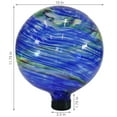 thumbnail image 6 of Sunnydaze Northern Lights 10" Glass Outdoor Gazing Globe (2 Count), 6 of 11