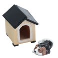thumbnail image 4 of Perrera para perros para casa de muñecas, perrera para perros para casa de muñecas, muebles realistas para casa de muñecas, perrera para cachorros, rendimiento sólido, 4 of 14