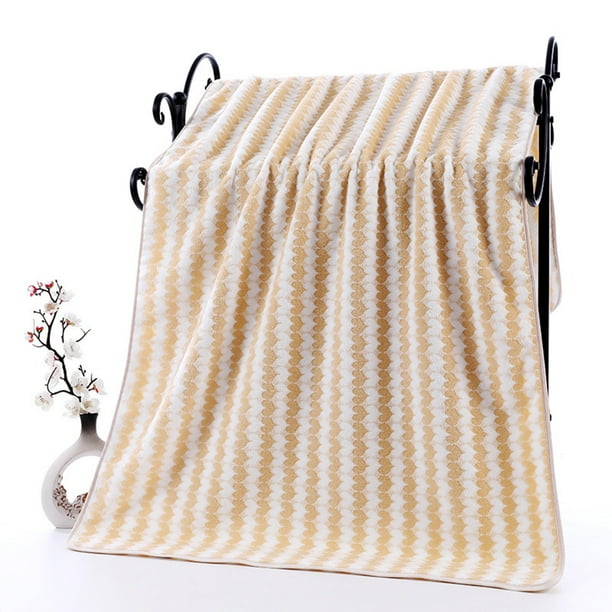 Towel Soft Absorbent Couple Towel Bath Towel Fleece Towel Thickened Five Colors Optional 29.5x13.7 Inches Holiday Gift