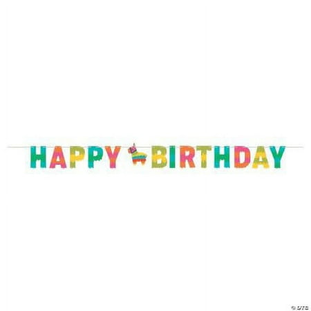 Fiesta Fun Happy Birthday Banner - Party Decor - 1 Piece