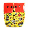 thumbnail image 2 of IMPROVUS Free Size Washable & Reusable Cloth Diaper With 1 Dry Feel Absorbent Soaker Pad (3Months- 3Years) (Red&Yellow), 2 of 4