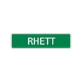 thumbnail image 1 of Rhett Boys Letter Printed Label Indoor Outdoor Children Name Wall Plaque Decoration Aluminum Metal Sign 4"x13.5", 1 of 1