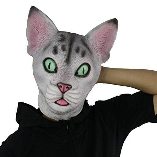 FantasyParty Halloween Novelty Mask Costume Party Latex Cute Cat Mask
