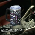 thumbnail image 4 of 30 Oz Gaming Tumbler with Handle and Straw, Gamer Tumbler for Men Boys Insulated Stainless Steel Coffee Travel Cup Mug Water Bottle, Cool Gaming Gamer Gifts for Men Teenage Boys Him, 4 of 6