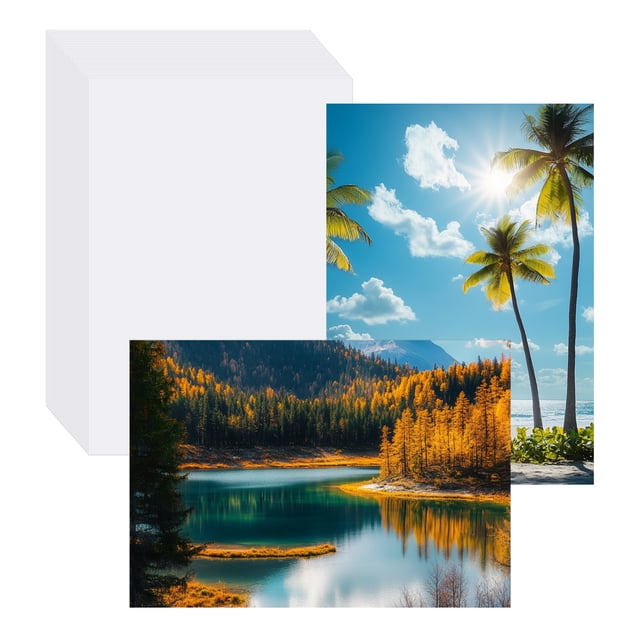 100 Hojas de Papel Fotográfico Brillante, 3.5x5 Pulgadas 210gsm Papel de Imagen de Secado Instantáneo