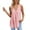Pink, variant on Women's V-Neck Tee with Sleeveless Dressy Casual Shirts 2026 Spring Summer Tank Tops