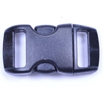 3/8" Black Buckle - 20 pack - Great for Paracord