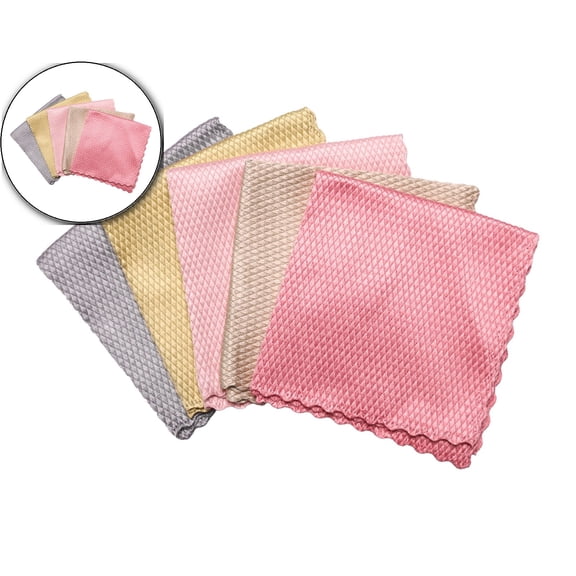 Dvruxg 5 Pack Cleaning Cloth Microfiber Cleaning Lint, No Trace High Absorption Polishing Cloth for Kitchen Home