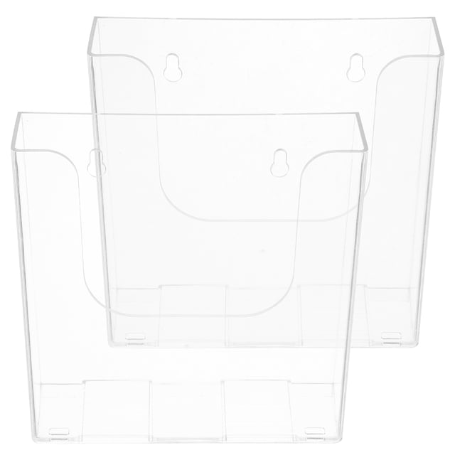 WASHWEPE 2Ud Soporte Acrílico Transparente Para Pared Ideal Para Organización De Documentos Y