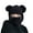 Black diamonds, variant on Bear Ear Balaclava Bear Ear Hat Scarf Funny Hooded Beanie Balaclava