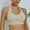 Khaki, variant on Fznquz Sexy Plus Size Bras for Women Padded Wireless Push Up Halter Backless Green Bras