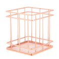 thumbnail image 4 of Rose Gold Iron Storage Basket Organizer Storage Holder Desktop Decor Iron Storage Holder, 4 of 7