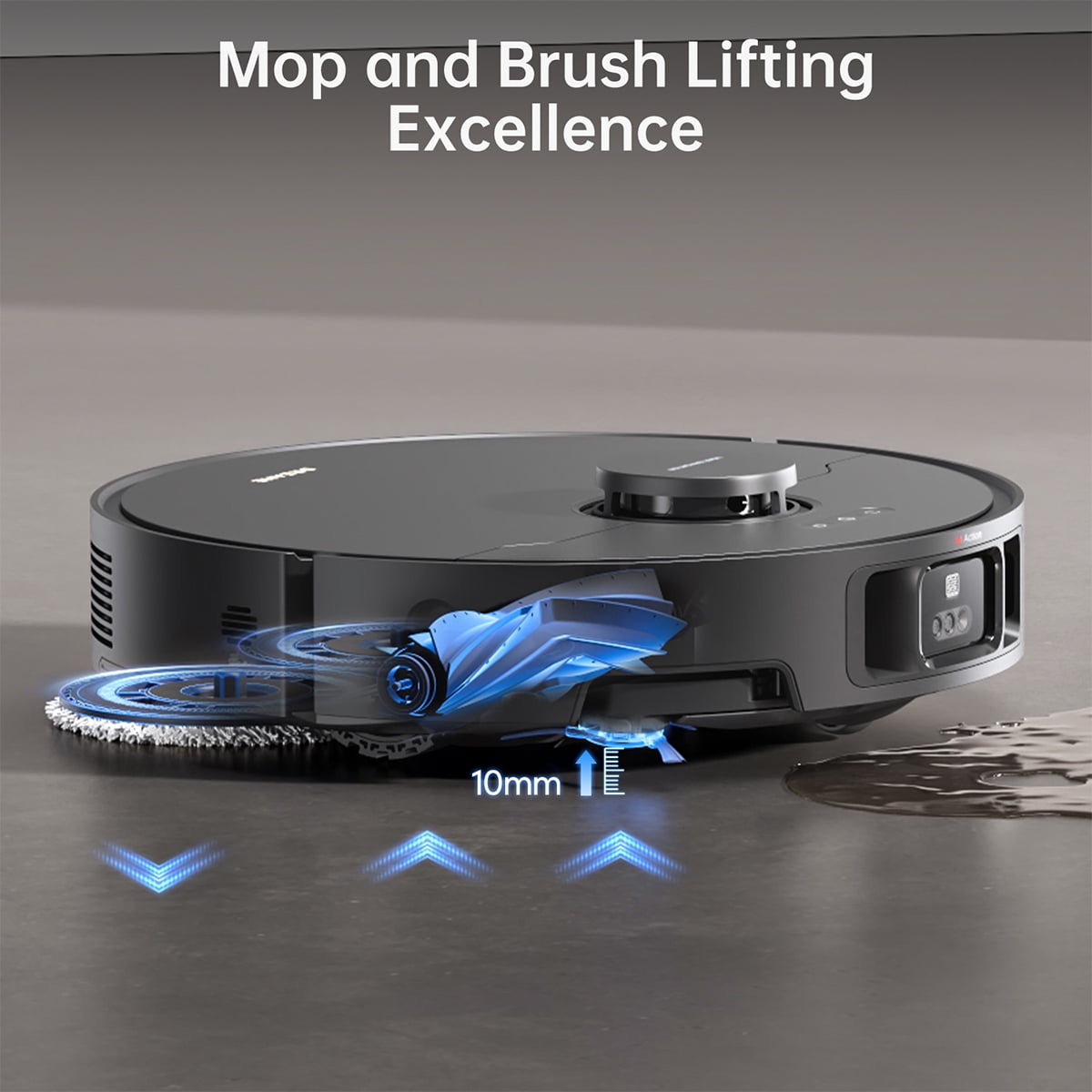Dreame X40 Ultra Robot Vacuum, Removable & Liftable Mop, 12000Pa Suction, 158°F Mop Self Cleaning