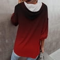 thumbnail image 4 of Womens Sweatshirts Hoodies Long Sleeve Colorblock Tunic Tops With Drawstring, 4 of 6