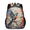 Black, variant on Adult Christmas Candy Cane Backpack, Casual Daypack with Adjustable Shoulder Straps, Green Laptop Backpack for Work Travel Outdoor