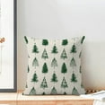 thumbnail image 3 of Christmas Pillow Covers 16x16 Inch Set of 2 Green Christmas Trees Throw Pillows Case,Holiday Outdoor Decorative Farmhouse Winter Decor Cushion Covers for Home Sofa Bed Couch, 3 of 6