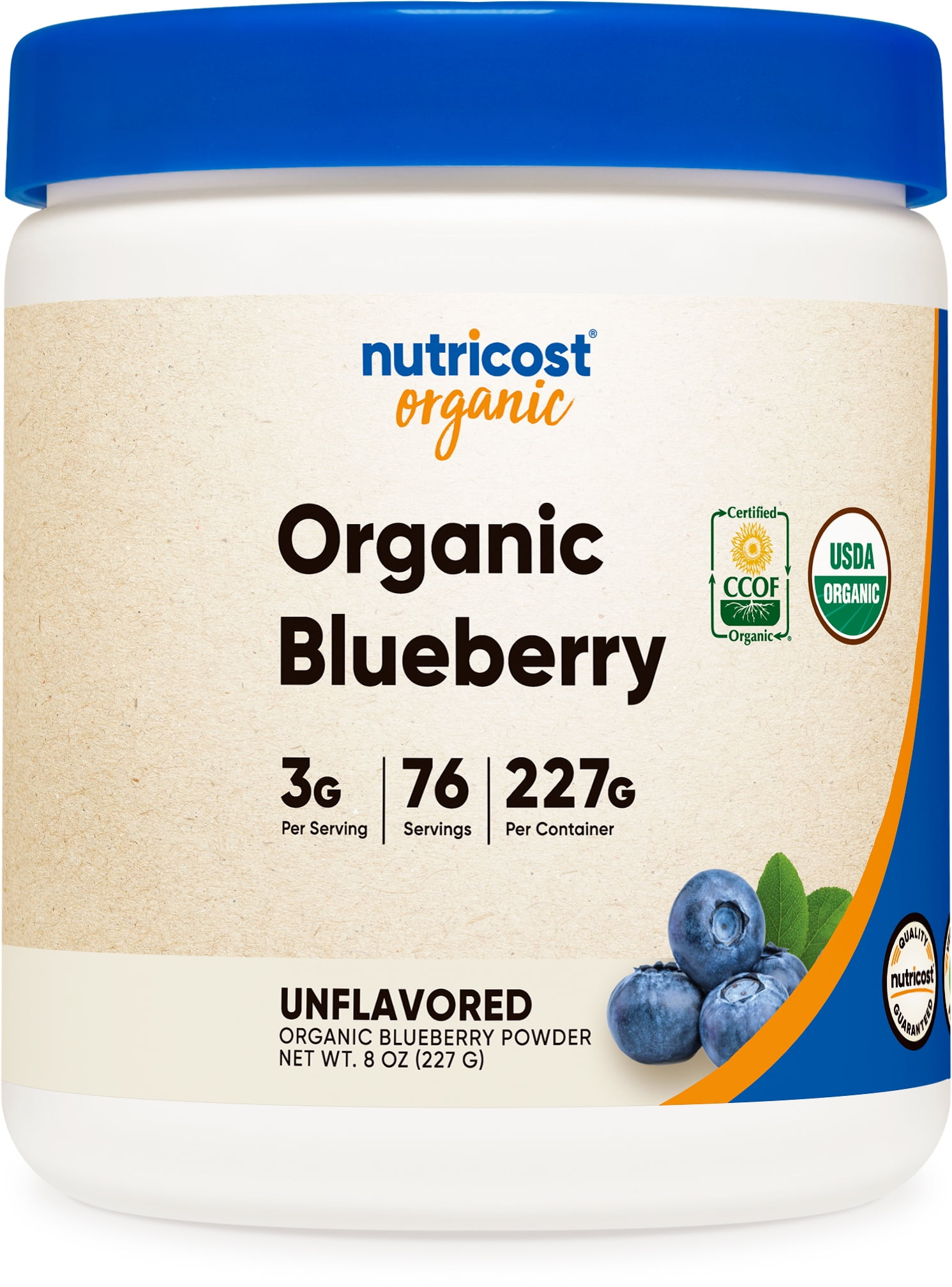 Nutricost Organic Blueberry Powder Supplement 8oz (227 Grams) - Walmart.com