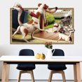 thumbnail image 1 of Película adhesiva decorativa de la etiqueta engomada de la pared de los perros del efecto 3D, pared D, 1 of 4