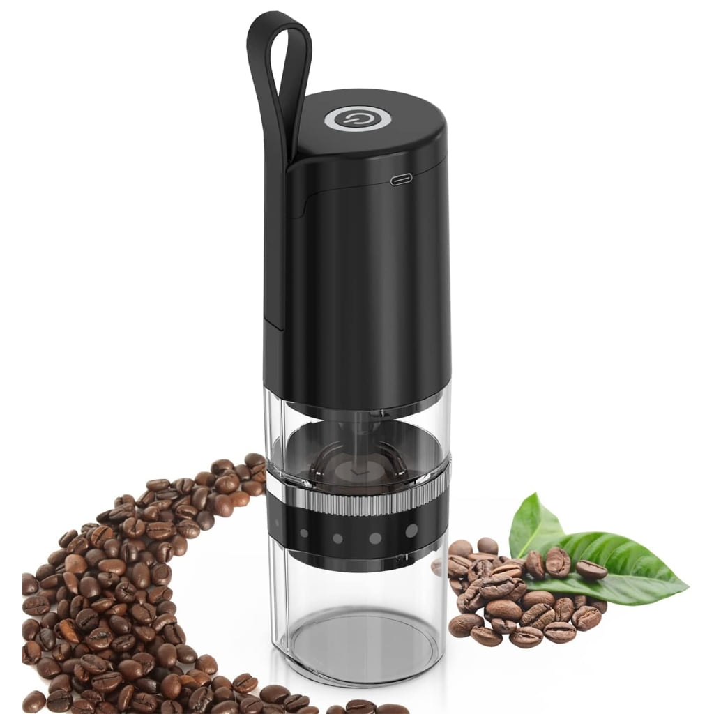 Electric Coffee Grinder Adjustable Burr Mill Coffee Mill Portable Grinder for Outdoor and Indoor