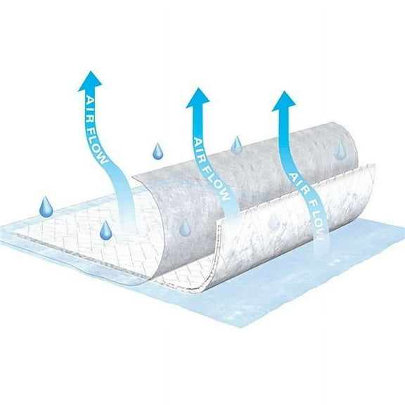 37003101 23 x 36 in. Blue Tena Air Flow Disposable Heavy-Absorbent Low Air Loss Underpad - Pack of 10