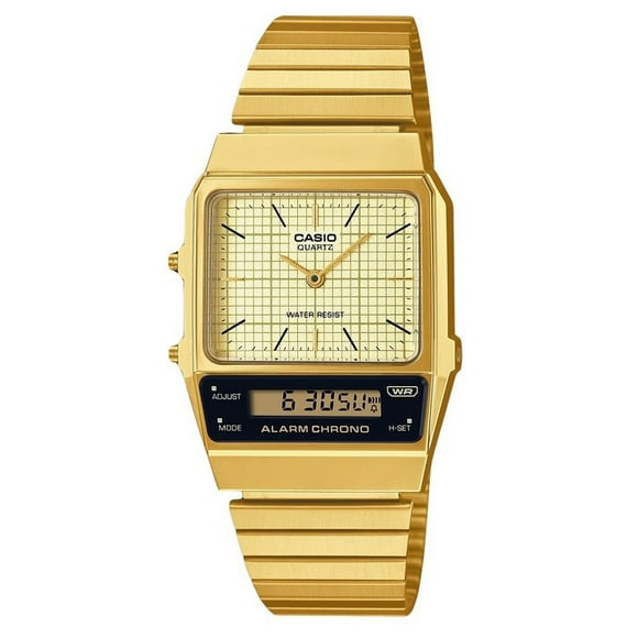 Casio AQ-800EG-9AEF Collection Vintage Montre à Quartz Dorée