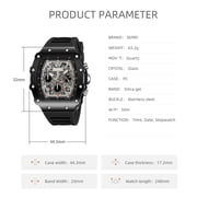 SKMEI Mens Watches Chronograph Waterproof Luminous Multifunction Watches for Men Quartz Business Calendar Men Wrist Watch