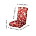 thumbnail image 4 of Christmas Stretch Chair Covers Set of 1 Removable Washable Dining Chair Protectors for Holiday Party Home Decor(B), 4 of 6