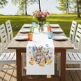thumbnail image 4 of Table Runners 70 Inches Long Dress Scarves, Bunny Easter Farmhouse Coffee/Dining/Kitchen Table Decor, Holiday Table Runner, Spring Floral Elegant Pastoral Butterfly 13x70 Inch, 4 of 9