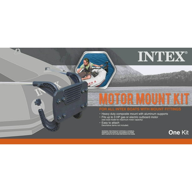 Intex Composite Boat Motor Mount Kit For Inflatable Fishing Boat (2 Pack)