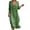 X307 Green, variant on Bysome Women Dresses Solid Color 3/4 Sleeve V-Neck Flowy Dress Summer Comfortable Women Dress Size L Blue
