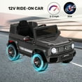 thumbnail image 4 of TOKTOO 12V Powered Ride on Toy Mercedes-Benz G63 Licensed for Kids, Electric Toddler Ride on Car w/Parent Remote Control, MP3, LED Headlight, Gift for Boys Girls Aged 2-4 Years, Black, 4 of 10