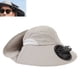 thumbnail image 1 of Sombrero Para Ventilador Al Aire Libre, Sombrero Para El Sol De Ala Ancha Recargable Por USB Con Ventilador Gris Claro Desmontable Para Pescar, 1 of 7