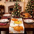 thumbnail image 3 of VQPeo Thanksgiving Table Runner with Pumpkin and Maple Leaf Design for Fall Parties and Family Dinner Decor, 3 of 5