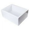 thumbnail image 6 of ALFI brand AB2418SB-W 24" White Smooth Thick Wall Fireclay Single Bowl Farm Sink, 6 of 10
